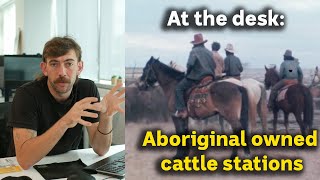 At the desk: Aboriginal owned cattle station