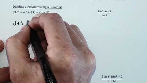11 3 Dividing Polynomials Video