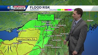 Isolated flash flooding possible on Sunday, especially over New York (7-12-25)