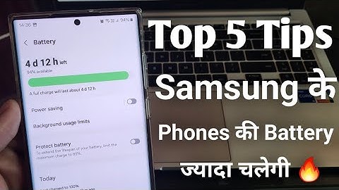 Top 5 Battery saving tips Samsung phones | how to fix battery drain problem in samsung all phone