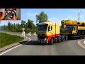 Euro Truck Simulator 2 Mercedes Benz Arocs SLT Transport Mobile Crane Liebherr LTM1500- Logitech G29