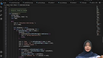 project dengan tema sistem kasir mini toko sembako, algoritma, chelsi zifarah ramadani,5253151033