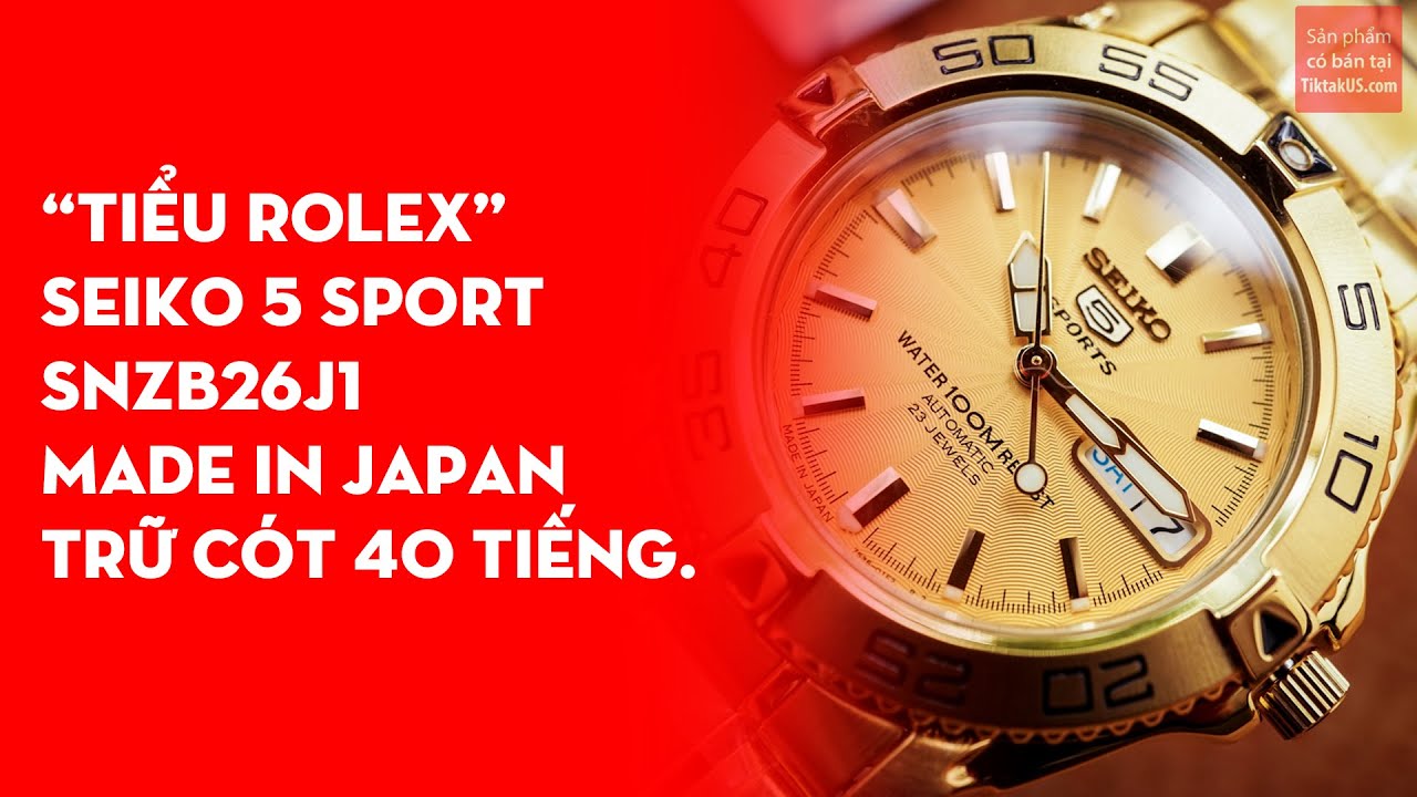 Đồng hồ nam Seiko 5 sport SNZB26J1 - MADE IN JAPAN - Tiktakus