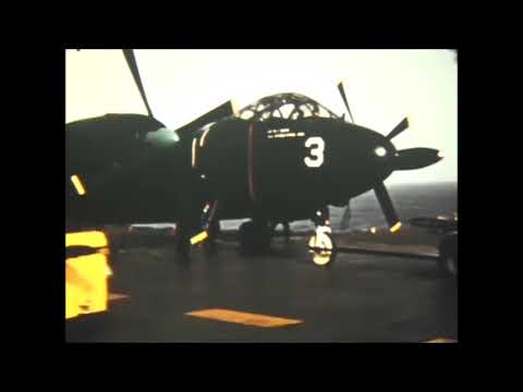 US Navy AJ Savage operations on USS Randolph (CV-15) in 1954