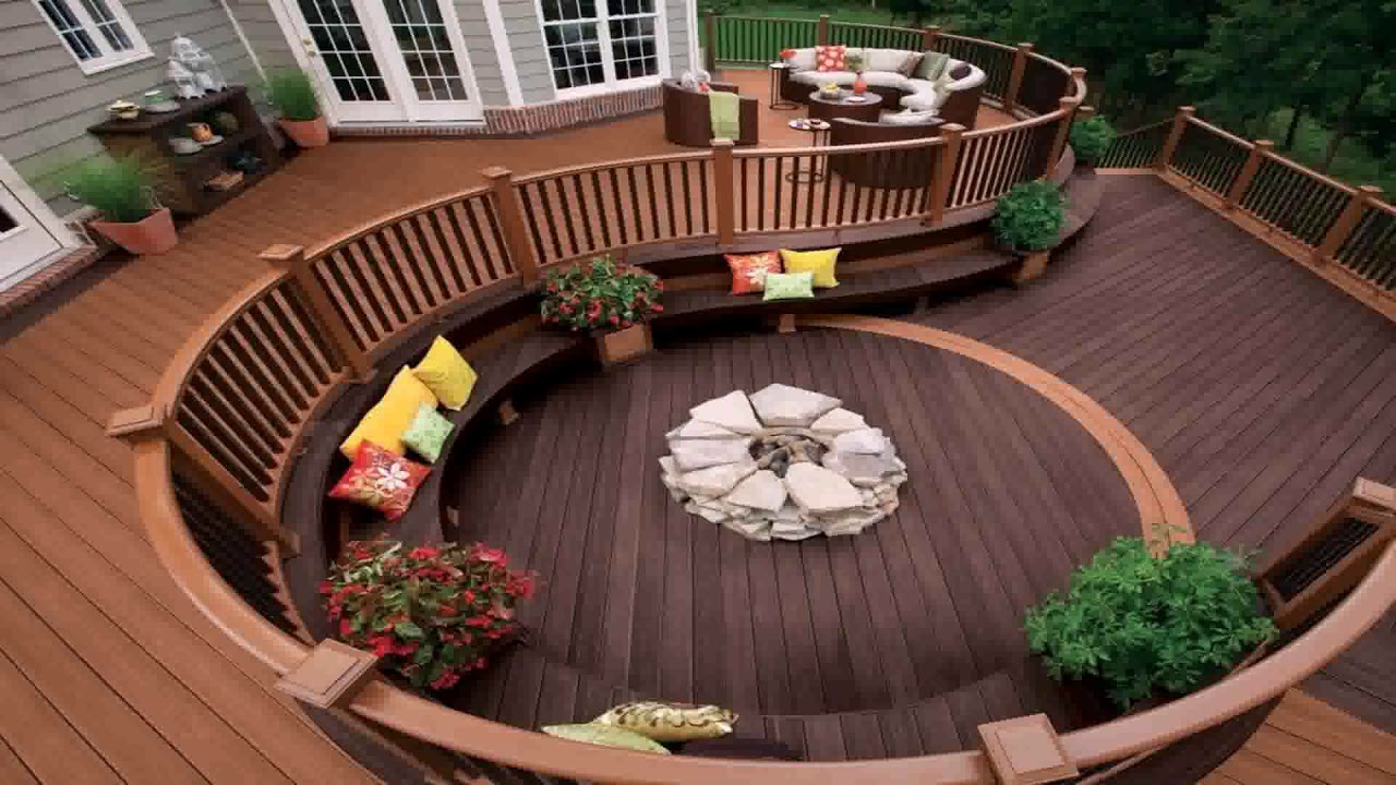 Deck Railing Seating Ideas - YouTube