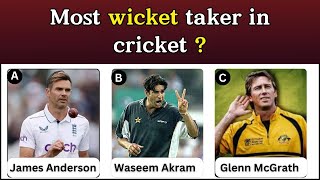Which Bowler Most Wicket Taker In Cricket? Cricket Quiz Challenge