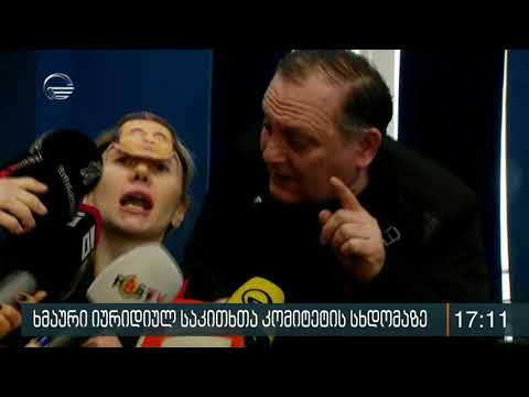 ელენე ხოშტარია თინა ბოკუჩავა ბიძინა ივანიშვილის გამოსახულებიანი ნიღბებით მივიდნენ