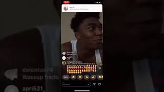 Fredo bang speaks on nba youngboy says he is scared of him on (Instagram live)
