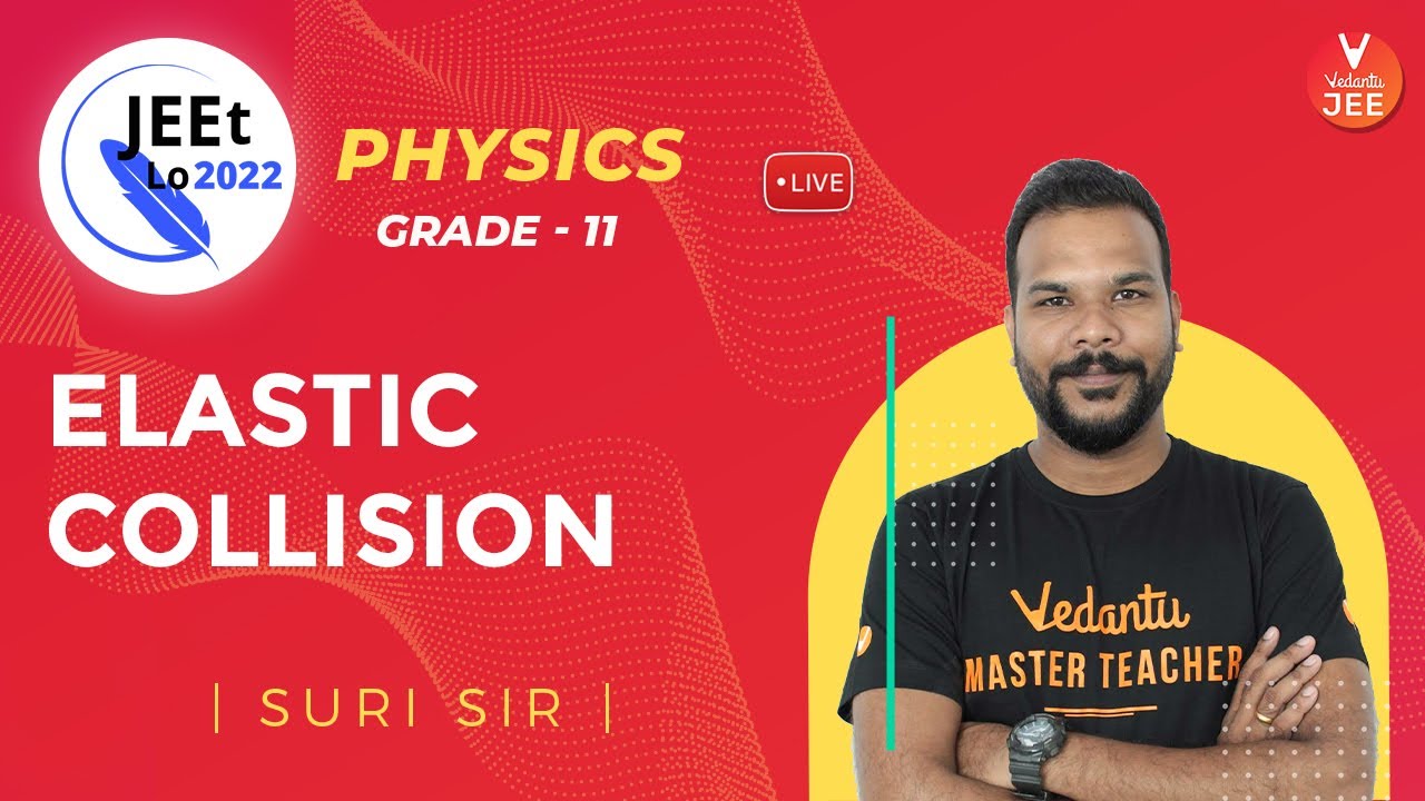 Centre of Mass | Elastic Collision | Class 11 | JEE Main 2022 | JEEt Lo 2022 | Vedantu JEE