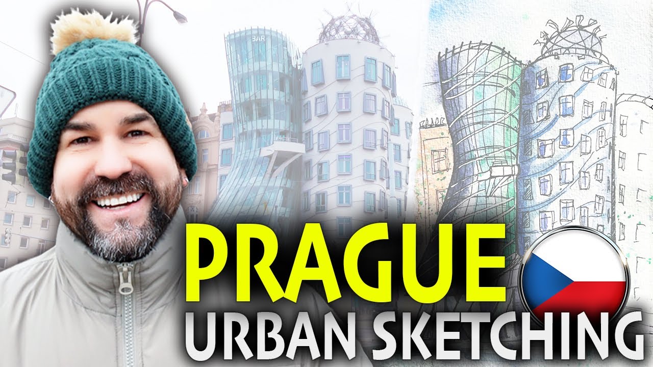 Urban Sketching Prague: The Good, The Bad, and The Frozen! ❄️