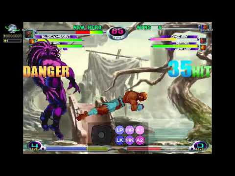 MvC2 Dhalsim 65% Strike x Proton Cannon punish x HSF tag link unfly wall carry loop combo 011526