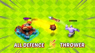 All Defence vs Thrower - Clash of clans @ViperSajeeb-100k