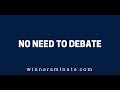 No Need to Debate | The Winner's Minute With Mac Hammond