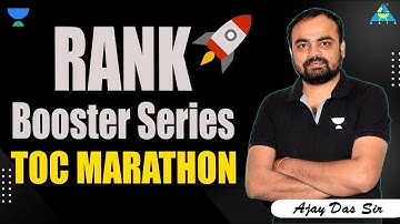 TOC Marathon ⚡⚡| Rank Booster Series📈📈 | By Ajay Das Sir