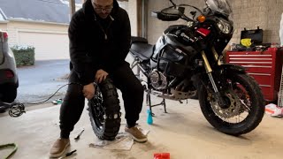Yamaha XT1200Z super tenere rear tire removal and install