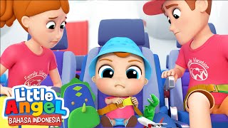 Pakailah Sabuk Pengaman di Pesawat! | Kartun Anak | Little Angel Bahasa Indonesia