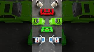 CARS Toys 48🔵🟢🟢🔴#automobile #shortsfeed #toys #train #car #policecar