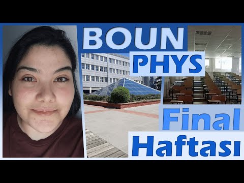 Boğaziçi Fizik Final Haftası Vlog | Hangi derslere nasıl çalışıyorum ve kampüsten selamlarrr!