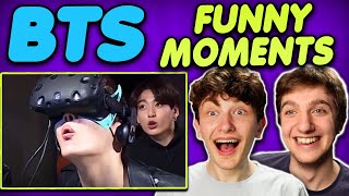 BTS You Laugh? You Lose! Challenge REACTION!! (BTS Funny Moments Reaction)