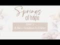 Springs Of Hope Day 1 A New Creation In Christ