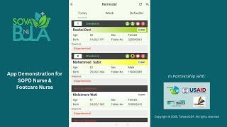 Sova Ni Bula App Demonstration for SOPD Nurse screenshot 3