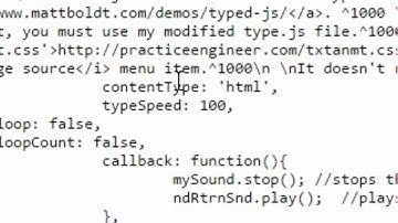 Javascript Typewriter Effect