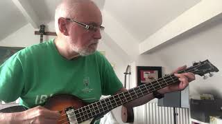 Version 2 improvisation on Hofner bass using an Arabic belly dance rhythm