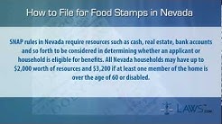 How to File for Food Stamps Nevada 