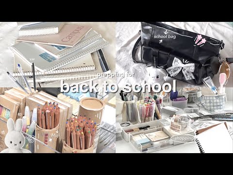 BACK TO SCHOOL GUIDE MUJI Shopping Hauls School Essentials Stationary Haul School Bag ᢉ𐭩