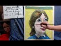 Oil painting   portrait day 4 op1691-4  [LIVE]--  "Contemporary art"