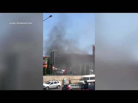 Incendiu intr-o benzinarie de pe Calea Turzii, Cluj-Napoca