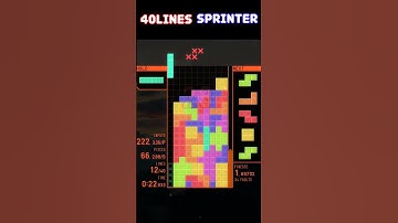 [TETR.IO] SS rank. Just a game of Tetris. 40Lines Sprinter. #318