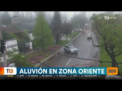 This was the exact moment the flash flood began in Las Condes