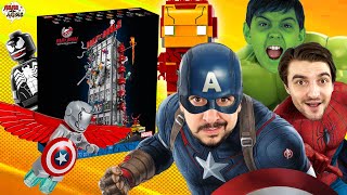 ПАПА БОБ, ПАПА РОБ И ЯРИК: ВСЕ ВИДЕО LEGO MARVEL НА ПАПА ДОМА: КАПИТАН АМЕРИКА, ЧЕЛОВЕКПАУК И ВЕНОМ