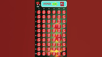 Your Eyes Will Be Tested… Find the Number!#usa #spotit #shorts #eyetest