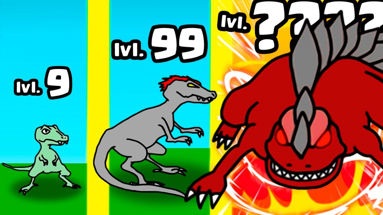 A EVOLUÇÃO DO DINOSSAURO DO GOOGLE → Jumping Dino [ jogo de celular ] 📱🎮  