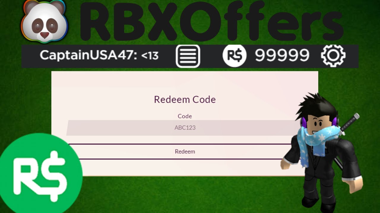 Rbx Offers New Promo Code For 2 Robux New Youtube