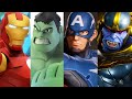 Marvel Avengers Iron Man, Hulk vs Thanos! Spider-Man, Hulkbuster, Thor, Captain America Super Heroes