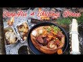 Camp fire christmas dinner