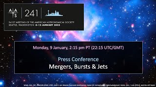 AAS 241 Press Conference: Mergers, Bursts & Jets