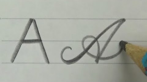 ブロック体と筆記体でアルファベットを書いてみた