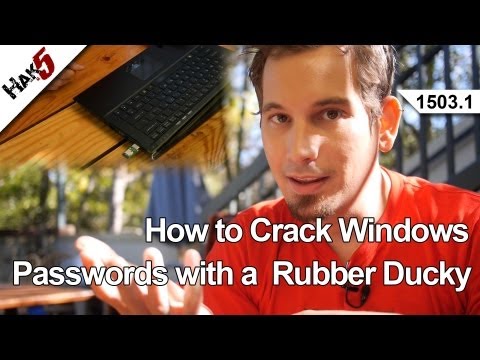 How to Crack Windows Passwords with a  Rubber Ducky, Hak5 1503.1