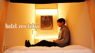 How Stylish This Japanese CAPSULE HOTEL is !!『hotel zen tokyo』Hotel Review