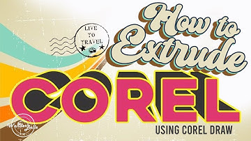 HOW TO EXTRUDE (3d Effect) easy tuitorial in COREL DRAW