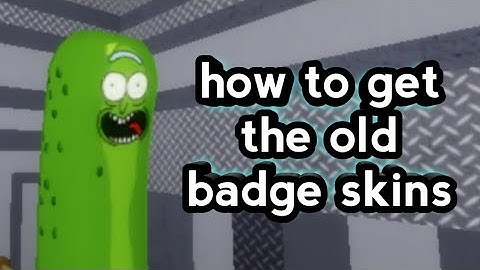 how to get all old badge skins in APRP!