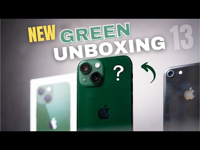 IPHONE 13 MINI UNBOXING GREEN // FIRST IMPRESSIONS [GREEN IS BETTER]! 