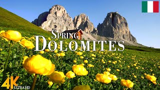 Spring Dolomites 4K Ultra HD • Stunning Footage Dolomites, Scenic Relaxation Film with Calming Music