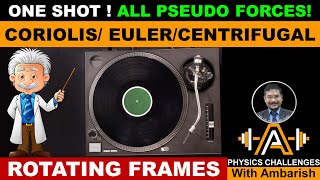 ONE SHOT| CORIOLIS FORCE| EULER FORCE| CENTRIFUGAL| ALL PSEUDO FORCES IN ONE VIDEO| MUST WATCH