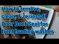 Mold in Front Load Washer Gasket - How to remove & clean