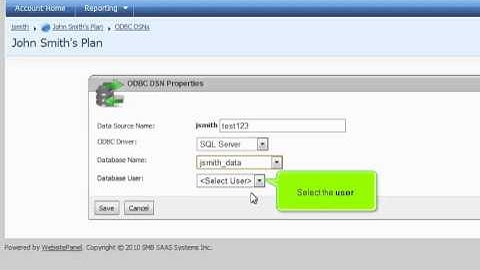 How to create an ODBC DSN (Data Source Name) in WebsitePanel - webpromo-inc.com